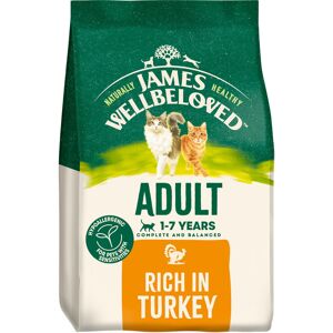 JAMES WELLBELOVED Adult Turkey & Rice Dry Cat Food - 10kg JAMES WELLBELOVED Adult Turkey & Rice Dry Cat Food - 10kg