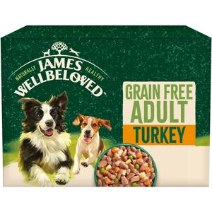 JAMES WELLBELOVED Adult Turkey in Gravy Grain Free Wet Dog Food Pouches - 48 pouches JAMES WELLBELOVED Adult Turkey in Gravy Grain Free Wet Dog Food Pouches - 48 pouches