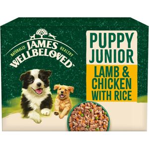 JAMES WELLBELOVED Puppy Lamb & Chicken & Rice in Gravy Wet Dog Food Pouches - 48 pouches JAMES WELLBELOVED Puppy Lamb & Chicken & Rice in Gravy Wet Dog Food Pouches - 48 pouches