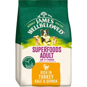 JAMES WELLBELOVED Adult Turkey With Kale & Quinoa Dry Dog Superfoods - 6KG JAMES WELLBELOVED Adult Turkey With Kale & Quinoa Dry Dog Superfoods - 6KG