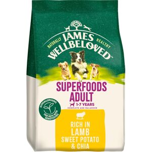 JAMES WELLBELOVED Adult Lamb with Sweet Potato & Chia Dry Dog Superfoods - 10kg JAMES WELLBELOVED Adult Lamb with Sweet Potato & Chia Dry Dog Superfoods - 10kg