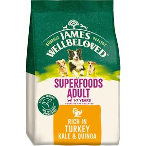 JAMES WELLBELOVED Adult Turkey With Kale & Quinoa Dry Dog Superfoods - 10kg JAMES WELLBELOVED Adult Turkey With Kale & Quinoa Dry Dog Superfoods - 10kg