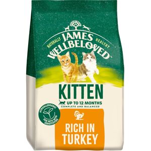 JAMES WELLBELOVED Kitten Turkey & Rice Dry Cat Food - 12kg JAMES WELLBELOVED Kitten Turkey & Rice Dry Cat Food - 12kg