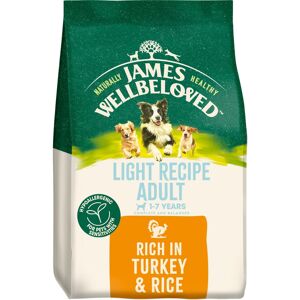 JAMES WELLBELOVED Adult Turkey & Rice Light Dry Dog Food - 12kg JAMES WELLBELOVED Adult Turkey & Rice Light Dry Dog Food - 12kg