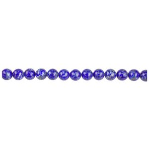 Cooksongold Blue Lapis Semi Precious Round Beads 8mm 16"/40cm Strand Cooksongold Blue Lapis Semi Precious Round Beads 8mm 16"/40cm Strand