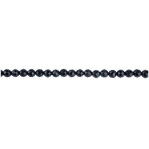 Cooksongold Onyx Semi Precious Faceted Round Beads 6mm, 16"/40cm Strand Cooksongold Onyx Semi Precious Faceted Round Beads 6mm, 16"/40cm Strand