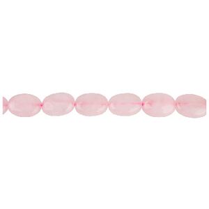 Cooksongold Rose Quartz Semi Precious Flat Oval Beads 12x16mm, 16"/40cm Strand Cooksongold Rose Quartz Semi Precious Flat Oval Beads 12x16mm, 16"/40cm Strand