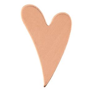 Cooksongold Copper Blanks Fancy Heart Pack of 12 17mm X 26.8mm X 1mm Cooksongold Copper Blanks Fancy Heart Pack of 12 17mm X 26.8mm X 1mm
