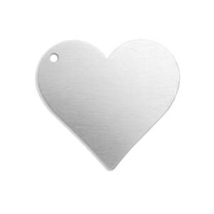 ImpressArt Aluminium Heart 19mm Stamping Blank Pack of 15 Pierced Hole ImpressArt Aluminium Heart 19mm Stamping Blank Pack of 15 Pierced Hole