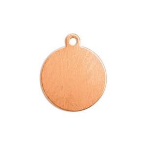 ImpressArt Copper Round Tag 16mm Stamping Blank Pack of 7 ImpressArt Copper Round Tag 16mm Stamping Blank Pack of 7