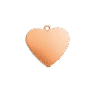 ImpressArt Copper Heart 16mm Stamping Blank Pack of 6 ImpressArt Copper Heart 16mm Stamping Blank Pack of 6