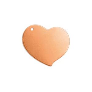 ImpressArt Copper Swirly Heart 19mm Stamping Blank Pack of 6 Pierced Hole ImpressArt Copper Swirly Heart 19mm Stamping Blank Pack of 6 Pierced Hole