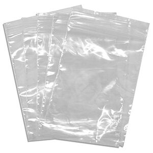 Cooksongold Clear Plastic Bags XL 125x190mm Resealable Pack of 100 Cooksongold Clear Plastic Bags XL 125x190mm Resealable Pack of 100