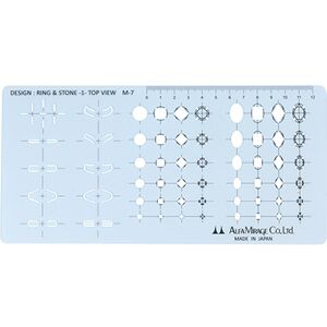 Alfa Mirage Co Ltd Technical Top View Ring Design Template, Round And Oval Stones Alfa Mirage Co Ltd Technical Top View Ring Design Template, Round And Oval Stones