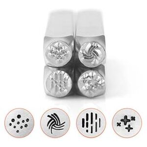 ImpressArt Texture Series 3 Design Stamp Set 6mm Pack of 4 ImpressArt Texture Series 3 Design Stamp Set 6mm Pack of 4