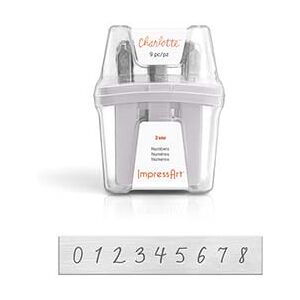 ImpressArt Charlotte Number Stamp Set 3mm ImpressArt Charlotte Number Stamp Set 3mm