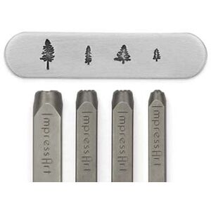 ImpressArt Signature Tree Design Stamp 4mm, 6mm X2 And 9.5mm Pack of 4 ImpressArt Signature Tree Design Stamp 4mm, 6mm X2 And 9.5mm Pack of 4