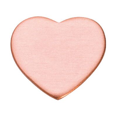 Cooksongold Copper Blanks Heart Pack of 6 12.7mm X 1mm Cooksongold Copper Blanks Heart Pack of 6 12.7mm X 1mm