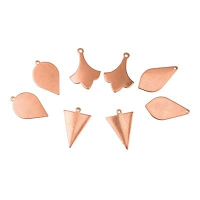 Cooksongold Copper Blanks Mixed Set, Mixed Drops Cooksongold Copper Blanks Mixed Set, Mixed Drops