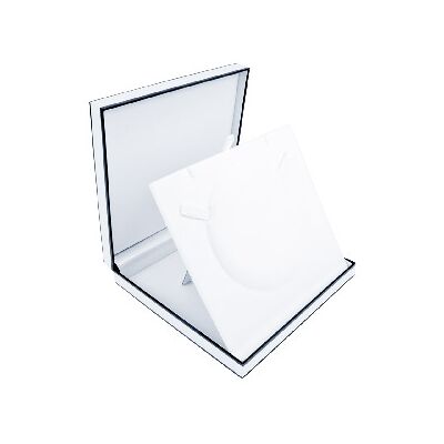 Cooksongold White Monochrome Collarette Box Cooksongold White Monochrome Collarette Box