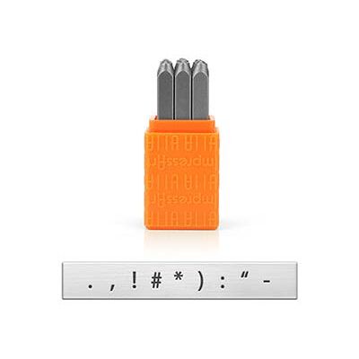 ImpressArt Basic Punctuation Design Stamp Set 3mm ImpressArt Basic Punctuation Design Stamp Set 3mm