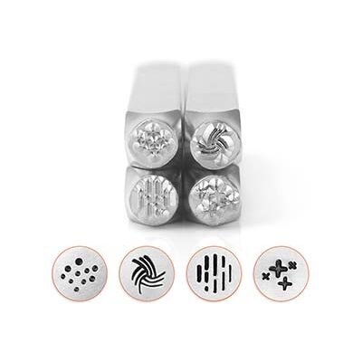 ImpressArt Texture Series 3 Design Stamp Set 6mm Pack of 4 ImpressArt Texture Series 3 Design Stamp Set 6mm Pack of 4