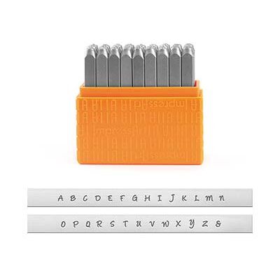 ImpressArt Basic Bridgette Letter Stamp Set Uppercase 3mm ImpressArt Basic Bridgette Letter Stamp Set Uppercase 3mm