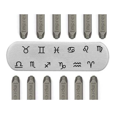 ImpressArt Signature Horoscope Design Stamp Set 3mm Pack of 12 ImpressArt Signature Horoscope Design Stamp Set 3mm Pack of 12