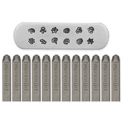 ImpressArt 12 Birth Flower Set Signature Design Stamp Pack 4mm ImpressArt 12 Birth Flower Set Signature Design Stamp Pack 4mm