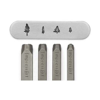 ImpressArt Signature Tree Design Stamp 4mm, 6mm X2 And 9.5mm Pack of 4 ImpressArt Signature Tree Design Stamp 4mm, 6mm X2 And 9.5mm Pack of 4