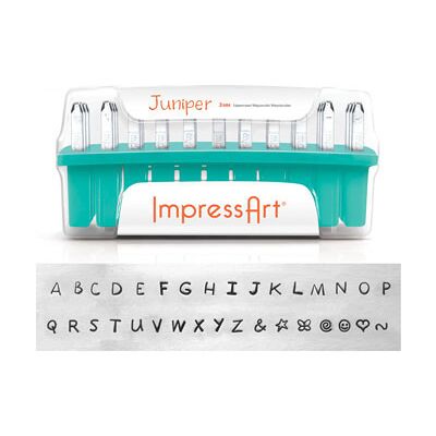 ImpressArt Juniper Letter Stamp Set Uppercase 3mm ImpressArt Juniper Letter Stamp Set Uppercase 3mm