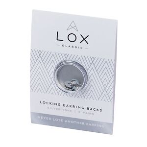 Lox Silver Tone Secure Earring Scrolls Pack of 4 Lox Silver Tone Secure Earring Scrolls Pack of 4