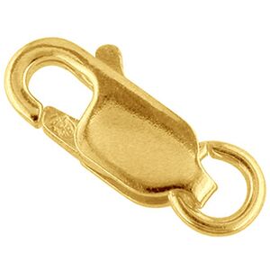 Cooksongold 18ct Yellow Gold 10mm Oval Lobster Trigger And Jump Ring Cooksongold 18ct Yellow Gold 10mm Oval Lobster Trigger And Jump Ring