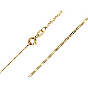 Cooksongold 9ct Yellow Gold 1.3mm Diamond Cut Curb Chain 20"/50cm Hallmarked Cooksongold 9ct Yellow Gold 1.3mm Diamond Cut Curb Chain 20"/50cm Hallmarked