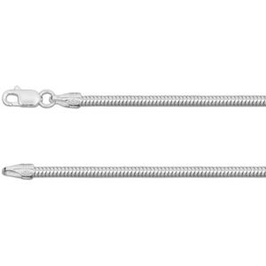 Cooksongold Sterling Silver 2.4mm Snake Chain 16"/40cm Hallmarked, 100% Recycled Silver Cooksongold Sterling Silver 2.4mm Snake Chain 16"/40cm Hallmarked, 100% Recycled Silver