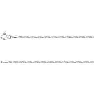 Cooksongold Sterling Silver 1.5mm Twisted Curb Chain 20"/50cm Unhallmarked 100% Recycled Silver Cooksongold Sterling Silver 1.5mm Twisted Curb Chain 20"/50cm Unhallmarked 100% Recycled Silver