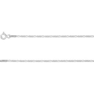 Cooksongold Sterling Silver 1.3mm Diamond Cut 3+1 Figaro Chain 16"/40cm Unhallmarked 100% Recycled Silver Cooksongold Sterling Silver 1.3mm Diamond Cut 3+1 Figaro Chain 16"/40cm Unhallmarked 100% Recycled Silver