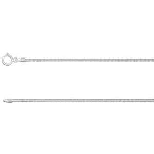 Cooksongold Sterling Silver 1.2mm Diamond Cut Round Snake Chain 24"/60cm Unhallmarked 100% Recycled Silver Cooksongold Sterling Silver 1.2mm Diamond Cut Round Snake Chain 24"/60cm Unhallmarked 100% Recycled Silver