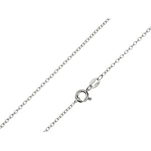 Cooksongold Sterling Silver 1.6mm Trace Chain 22"/55cm Unhallmarked 100% Recycled Silver Cooksongold Sterling Silver 1.6mm Trace Chain 22"/55cm Unhallmarked 100% Recycled Silver