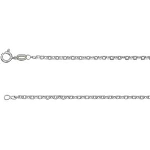 Cooksongold Sterling Silver 1.9mm Diamond Cut Square Belcher 18"/45cm Unhallmarked 100% Recycled Silver Cooksongold Sterling Silver 1.9mm Diamond Cut Square Belcher 18"/45cm Unhallmarked 100% Recycled Silver