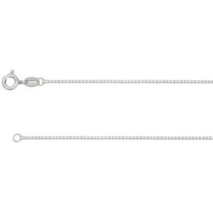 Cooksongold Sterling Silver 0.9mm Diamond Cut Mirror Box 18"/45cm Unhallmarked 100% Recycled Silver Cooksongold Sterling Silver 0.9mm Diamond Cut Mirror Box 18"/45cm Unhallmarked 100% Recycled Silver