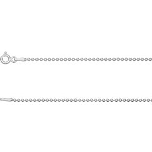 Cooksongold Sterling Silver 1.5mm Ball Chain 18"/45cm Unhallmarked 100% Recycled Silver Cooksongold Sterling Silver 1.5mm Ball Chain 18"/45cm Unhallmarked 100% Recycled Silver