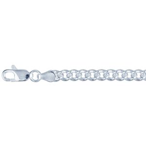 Cooksongold Sterling Silver 4.2mm Curb Bracelet 7.5"/19cm /19cm Hallmarked, 100% Recycled Silver Cooksongold Sterling Silver 4.2mm Curb Bracelet 7.5"/19cm /19cm Hallmarked, 100% Recycled Silver