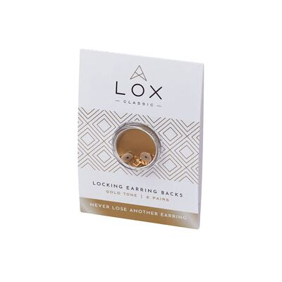 Lox Gold Tone Secure Earring Scrolls Pack of 4 Lox Gold Tone Secure Earring Scrolls Pack of 4