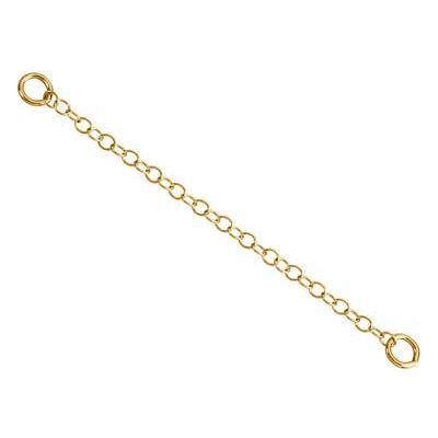 Cooksongold 18ct Yellow Gold 1.9mm Trace Safety Chain For Bracelet 5.7cm/2.25", 100% Recycled Gold Cooksongold 18ct Yellow Gold 1.9mm Trace Safety Chain For Bracelet 5.7cm/2.25", 100% Recycled Gold