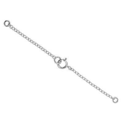 Cooksongold Sterling Silver 1.0mm Trace Safety Chain For Necklace With Bolt Ring 7.0cm/2.8" Pack of 6 Cooksongold Sterling Silver 1.0mm Trace Safety Chain For Necklace With Bolt Ring 7.0cm/2.8" Pack of 6