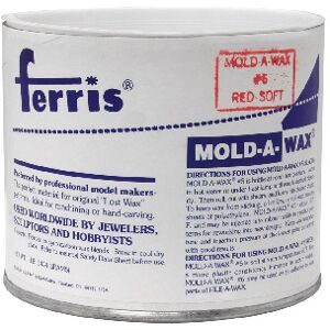 Ferris Mould-a-wax Tub 1lb, Red, Soft Grade Ferris Mould-a-wax Tub 1lb, Red, Soft Grade