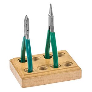 Cooksongold Wooden Pliers Holder For 4 Pliers Cooksongold Wooden Pliers Holder For 4 Pliers