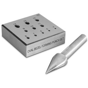 Cooksongold Oval Bezel/collet Forming Block With 11 Holes And 17 Degree Angle Punch Included Cooksongold Oval Bezel/collet Forming Block With 11 Holes And 17 Degree Angle Punch Included