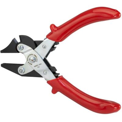 Maun Flat Nose With Side Cutter 160mm/6.5" Parallel Action, With Serrated Jaws, For Hard Wire Maun Flat Nose With Side Cutter 160mm/6.5" Parallel Action, With Serrated Jaws, For Hard Wire
